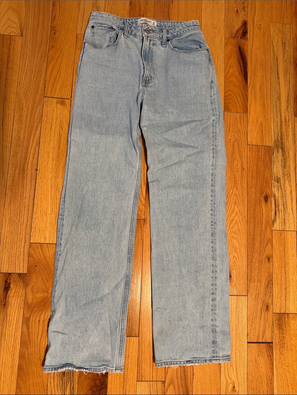 Abercrombie & Fitch Light Blue Women’s Straight-Leg Jeans